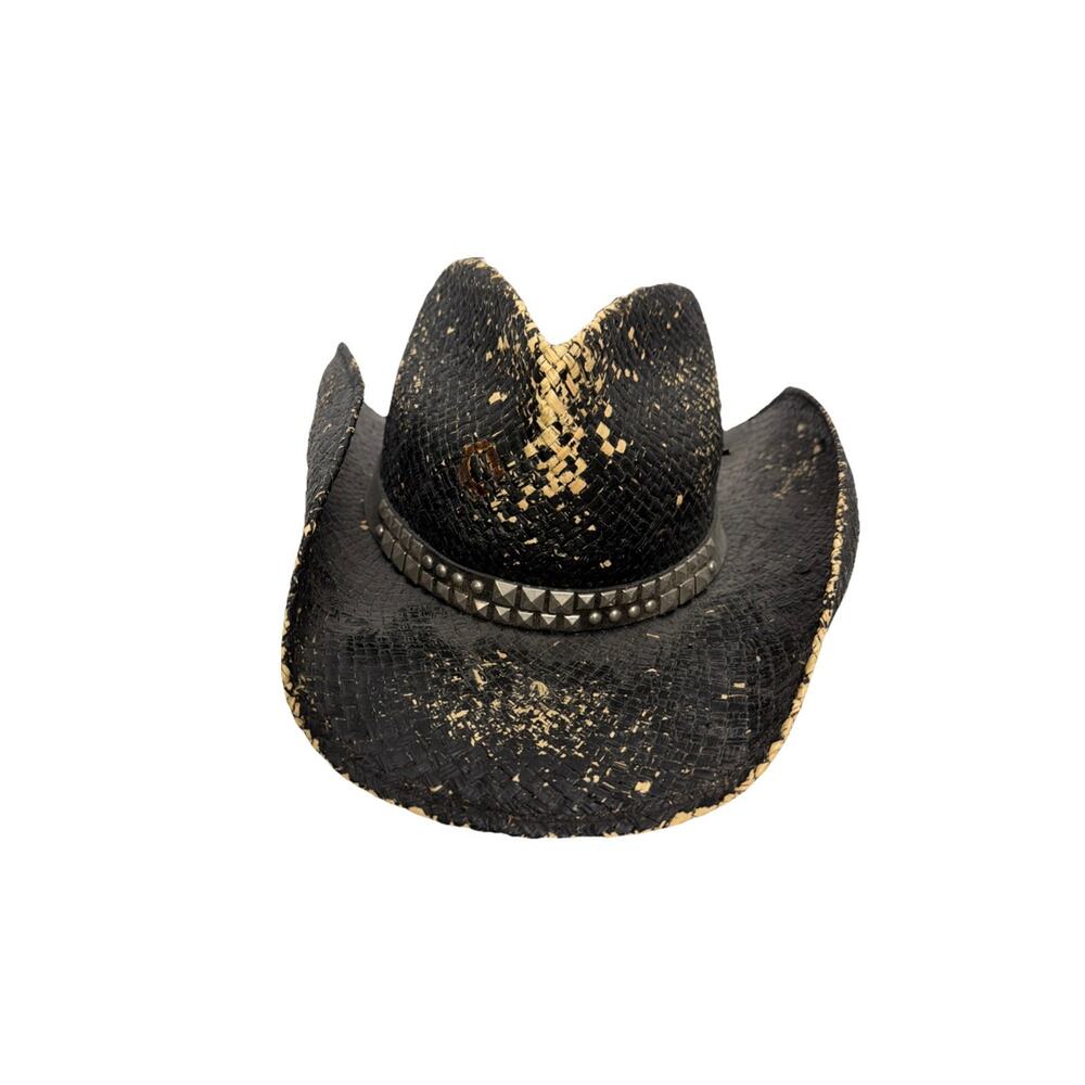 Charlie 1 Horse Straw Western Cowboy Hat Medium with Studded Band